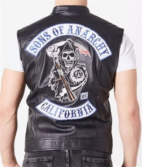 sons of anarchy replica leather jacket|sons of anarchy cut vest.